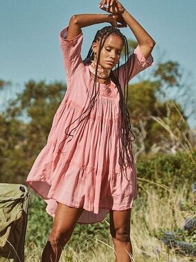Spell Harmony Tunic Dress in Pink